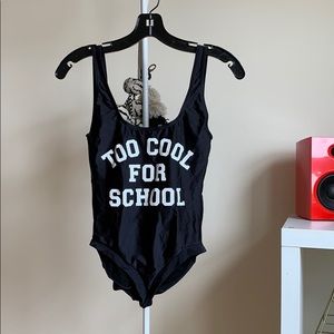 One piece swimsuits low back cut